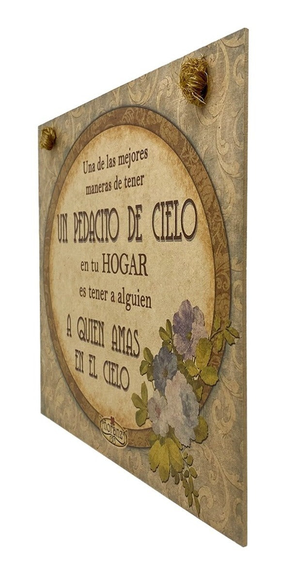 Letrero Homenaje/ Regalo aniversario luctuoso, etc./Alguien en el cielo