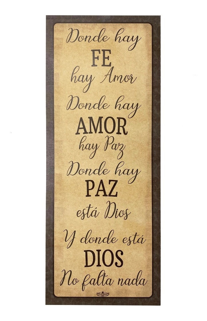 Regalo y Decoración para el Hogar/ Donde hay Fe