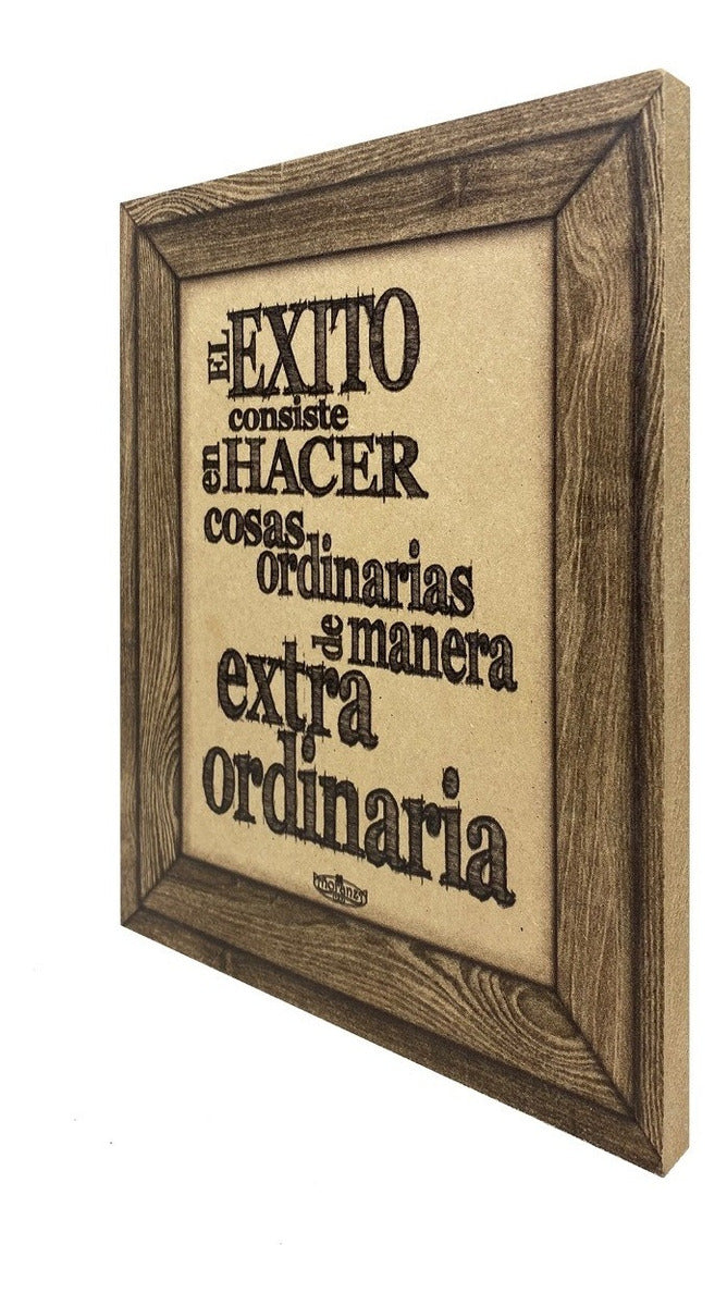 Letrero Decorativo para oficina, lugar de trabajo/ Letrero para Regalo/ Éxito Extraordinario