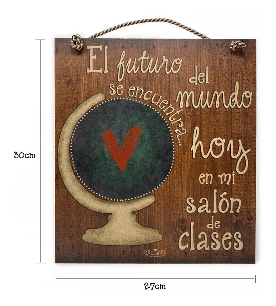 Regalo para Maestr@/ Decoración para salón de clases/ El Futuro del Mundo
