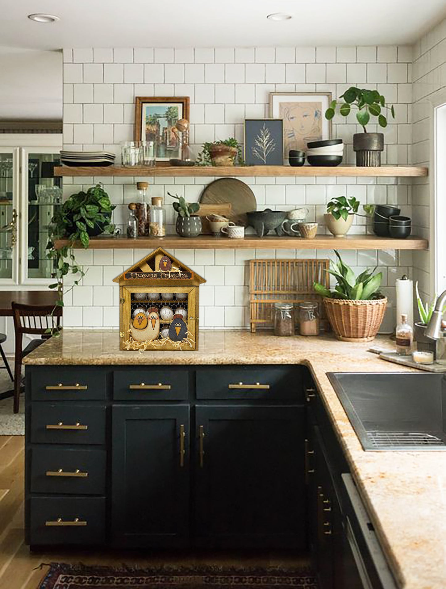 Decoración para cocina/ Casita Porta Huevos