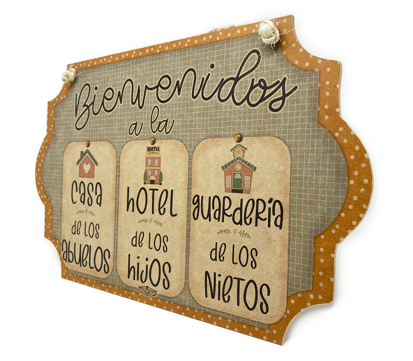 Regalo para abuelos/ Decoración casa abuelos/Bienvenidos Abuelos Hotel y Guardería
