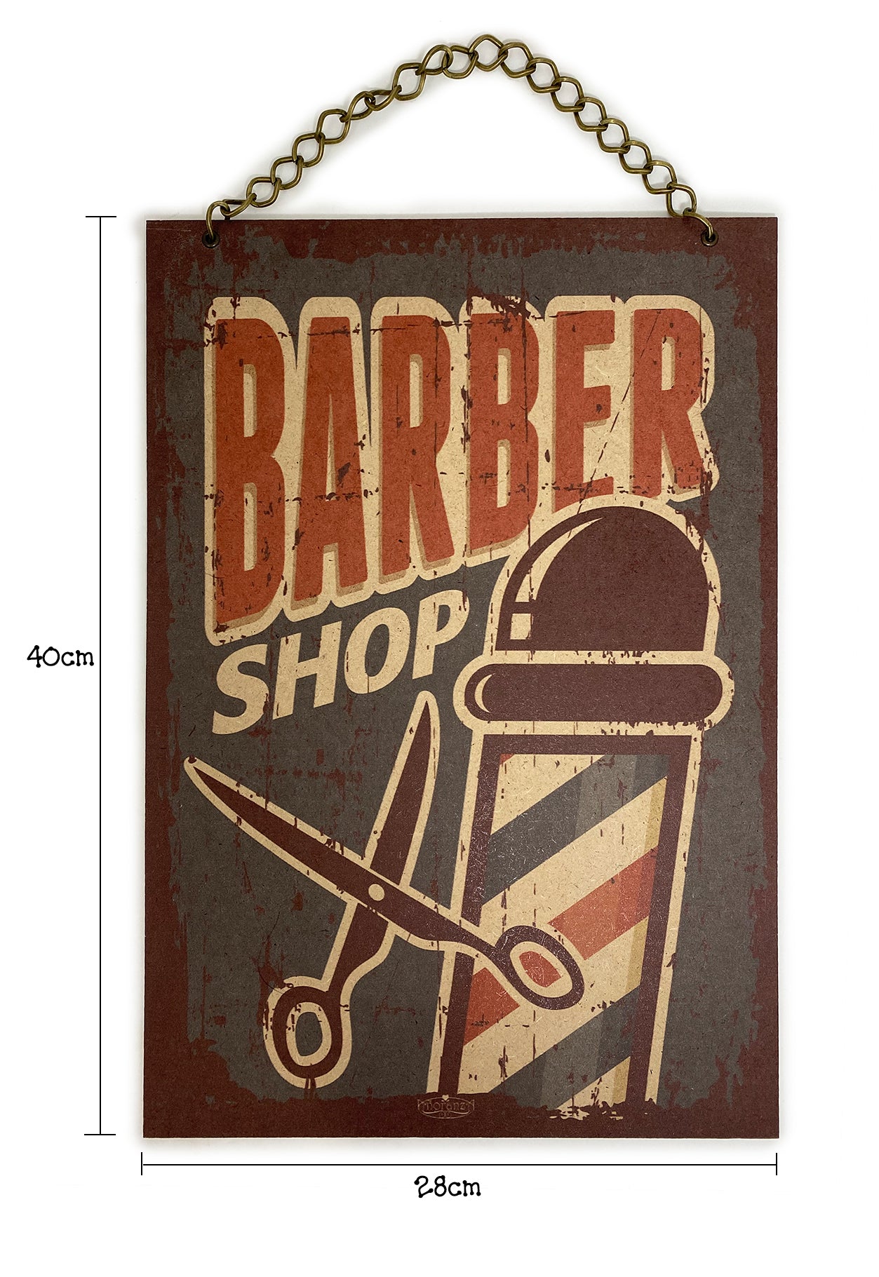 Decoración para peluqueria barberia | 28x40cm
