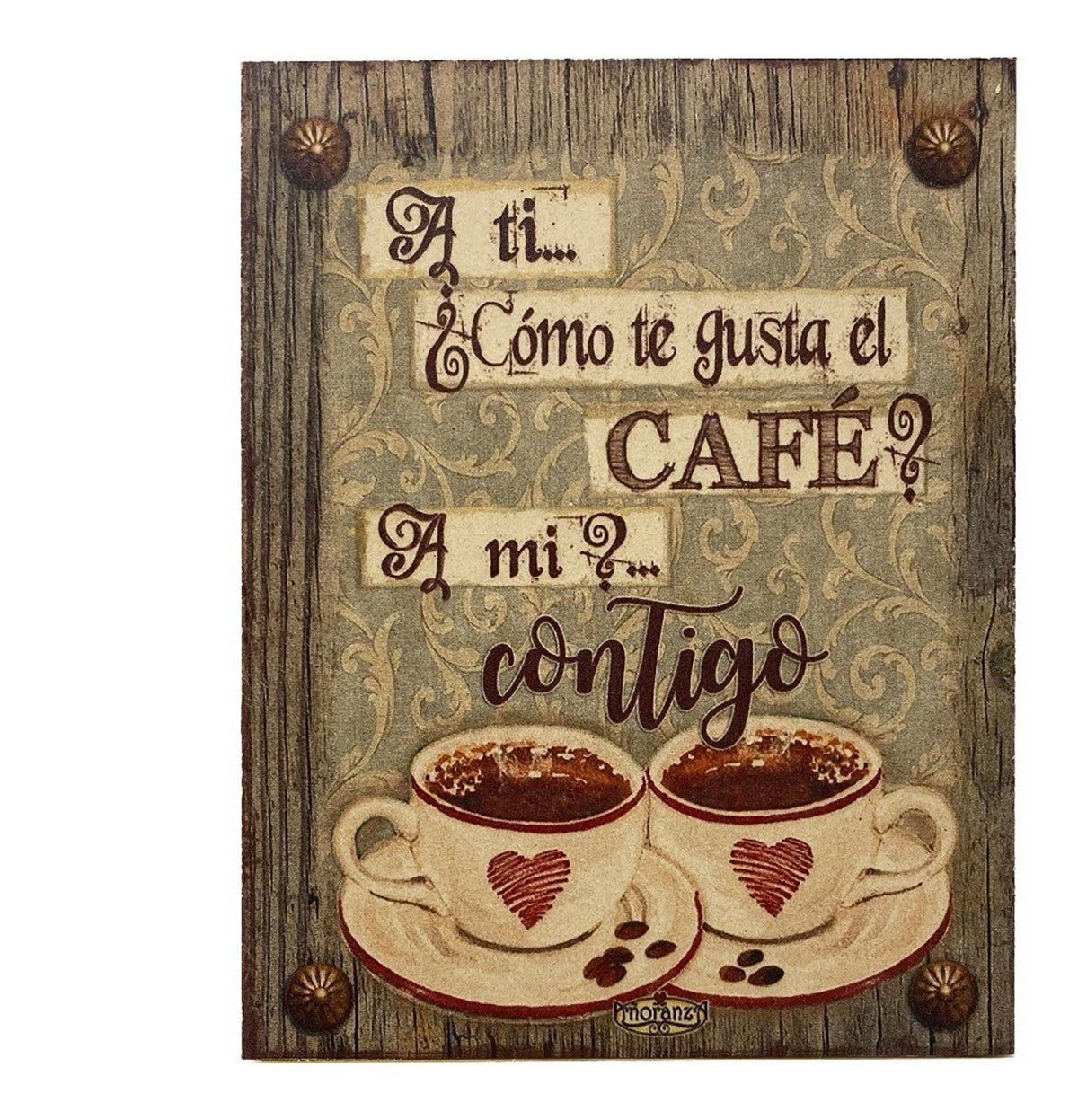 Decoración para cafetería/ Regalo de pareja/ Café Contigo