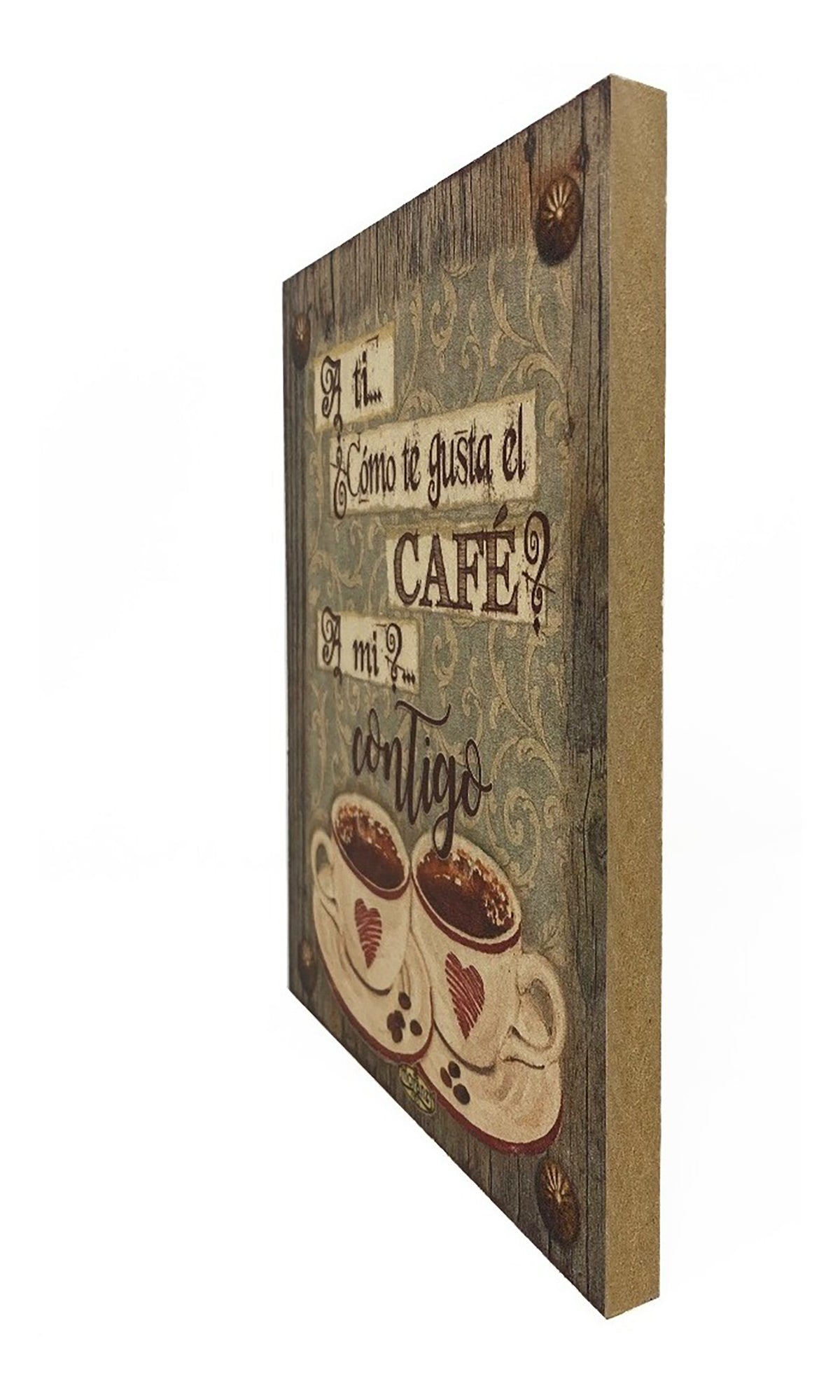 Decoración para cafetería/ Regalo de pareja/ Café Contigo