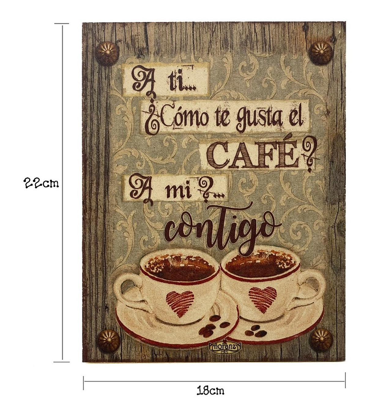 Decoración para cafetería/ Regalo de pareja/ Café Contigo