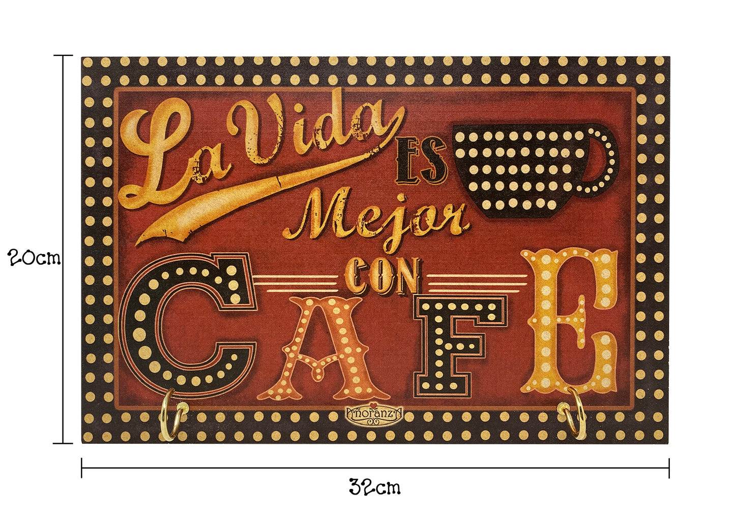 Porta Tazas La vida es mejor con cáfe
