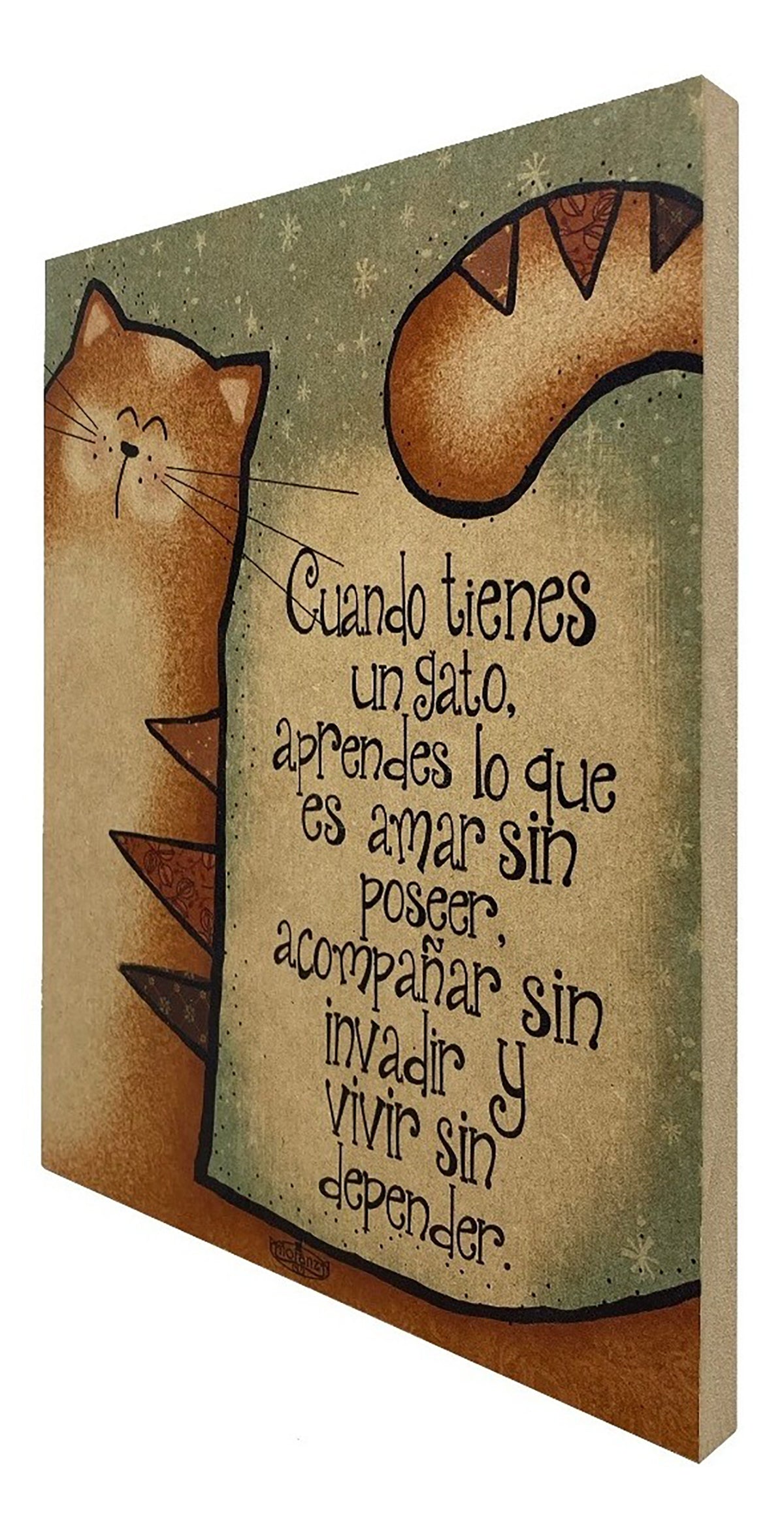 Decoración para clínica veterinaria/ Regalo amantes de los gatos/Cuando tienes un gato