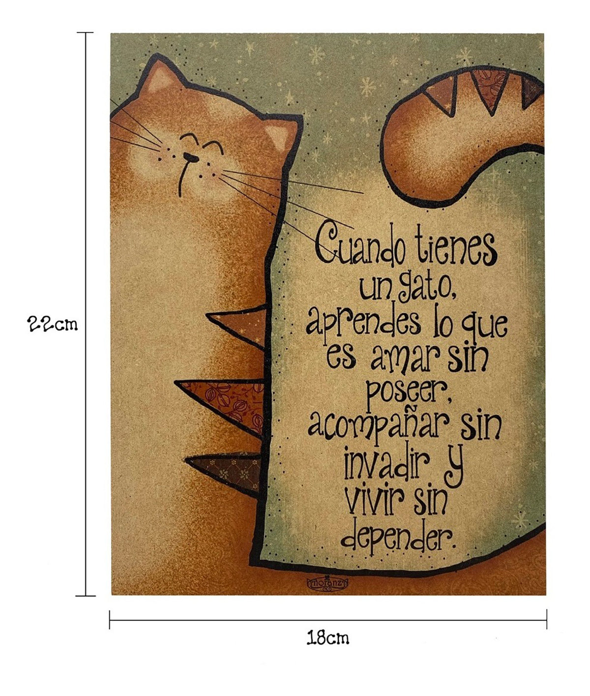 Decoración para clínica veterinaria/ Regalo amantes de los gatos/Cuando tienes un gato