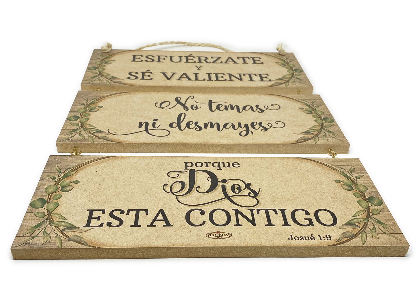 Letrero Decorativo Esfuérzate y se Valiente
