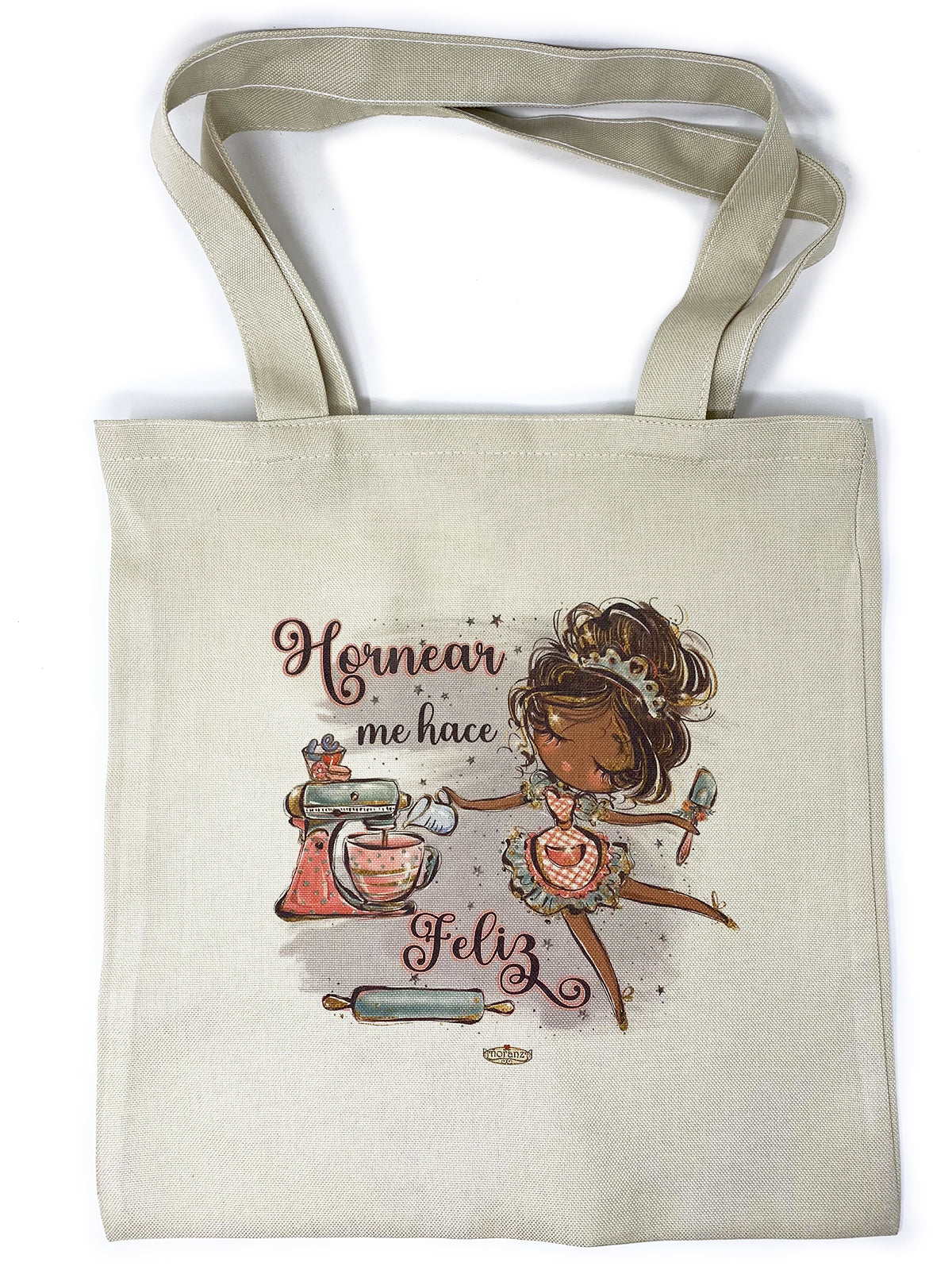 Bolsa Ecológica Hornear Me Hace Feliz