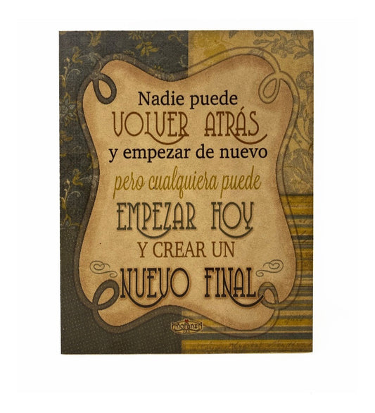 Letrero motivacional-Regala Segundas oportunidades (Nuevo Final)