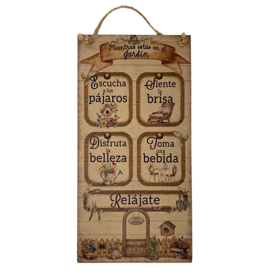 Letrero Decorativo para Jardin