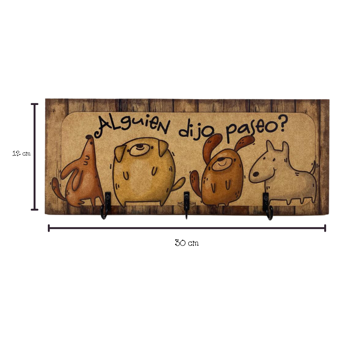Porta llaves/ Porta Correa de perro chica/ organizador para correas /Paseo