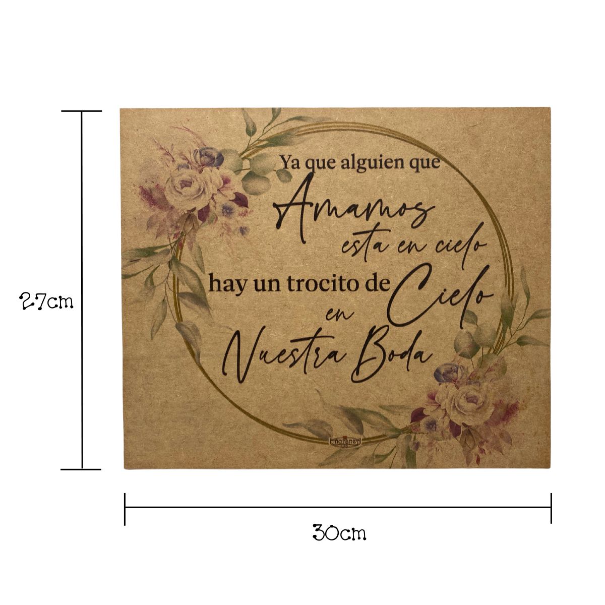Decoración para boda/ letrero homenaje/ Alguien que amamos