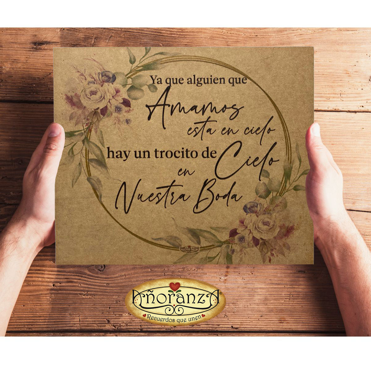 Decoración para boda/ letrero homenaje/ Alguien que amamos