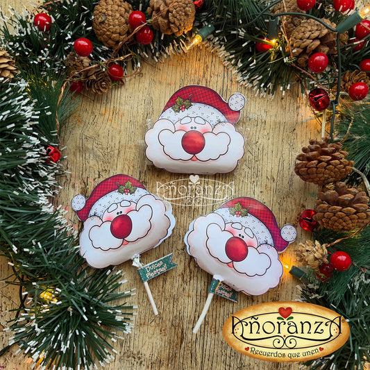 Imprimible Navideño Dulce Santa para Regalitos • Decoración Navideña para Dulces y Paletas