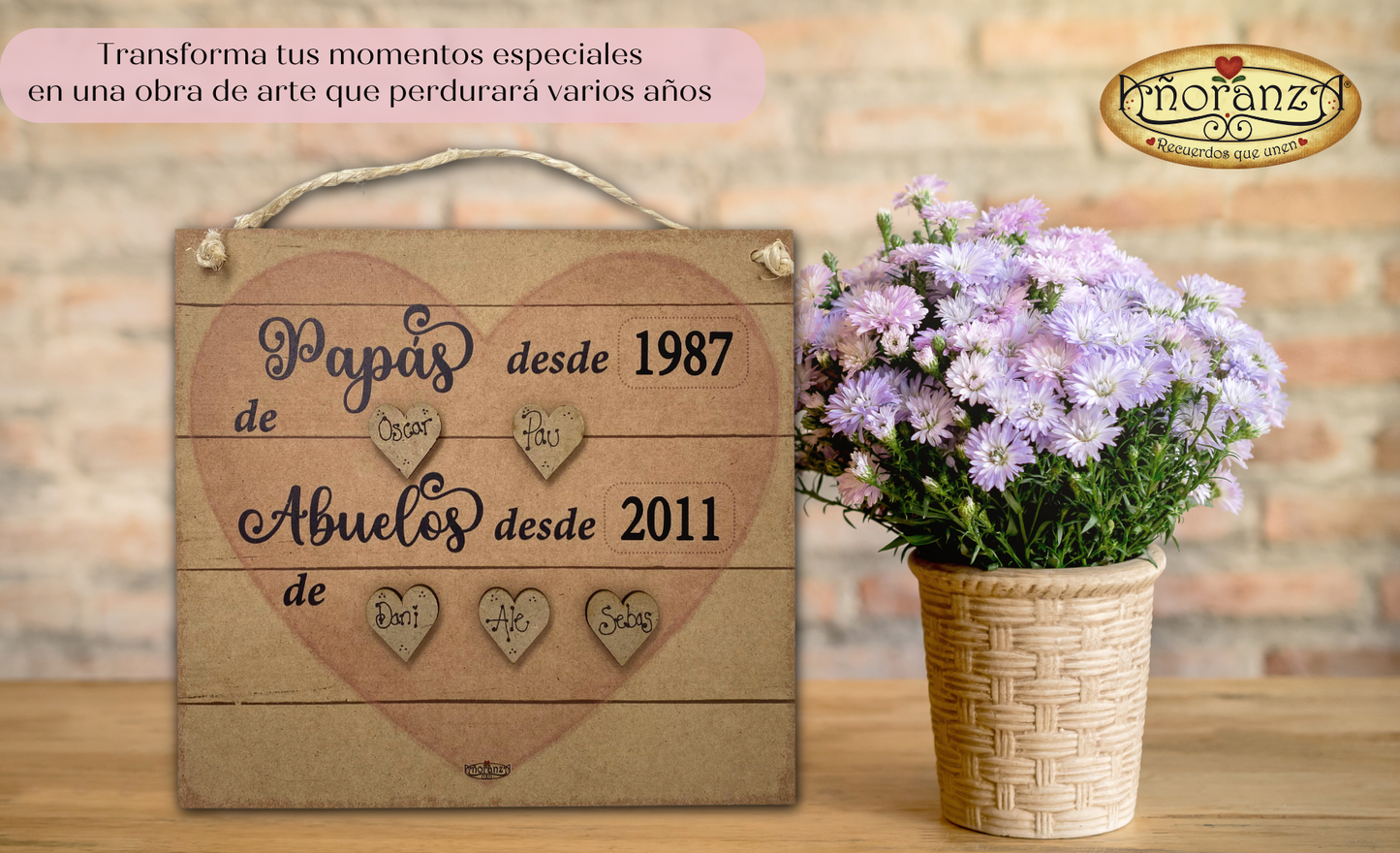 Letrero personalizado Papás y Abuelos desde…| Regalo para abuelos