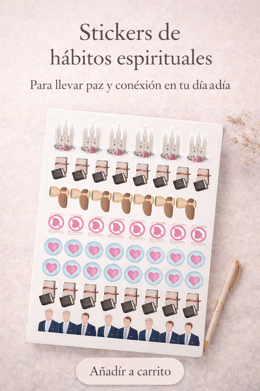 ✨ Stickers de Hábitos Espirituales SUD (Imprimibles)