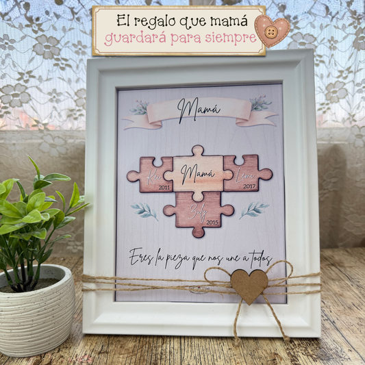 Cuadro Personalizado para Mamá con Nombres | Regalo Día de las Madres Imprimible | Añoranza