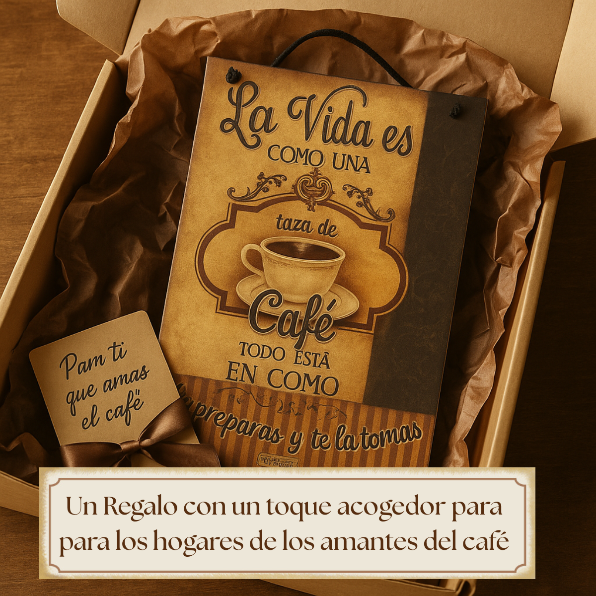 Decoración para cafeteria/ letrero para estacion de café /La Vida es como una taza de café