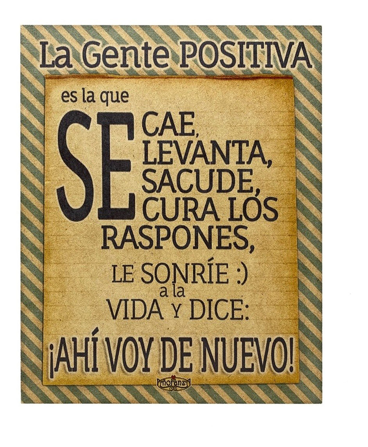 Letrero Decorativo para oficina, lugar de trabajo/ Regalo con mensaje/Gente Positiva