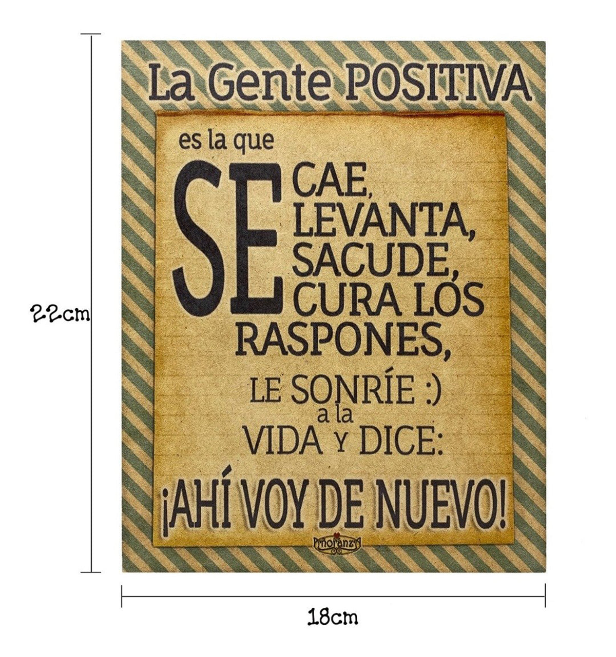 Letrero Decorativo para oficina, lugar de trabajo/ Regalo con mensaje/Gente Positiva