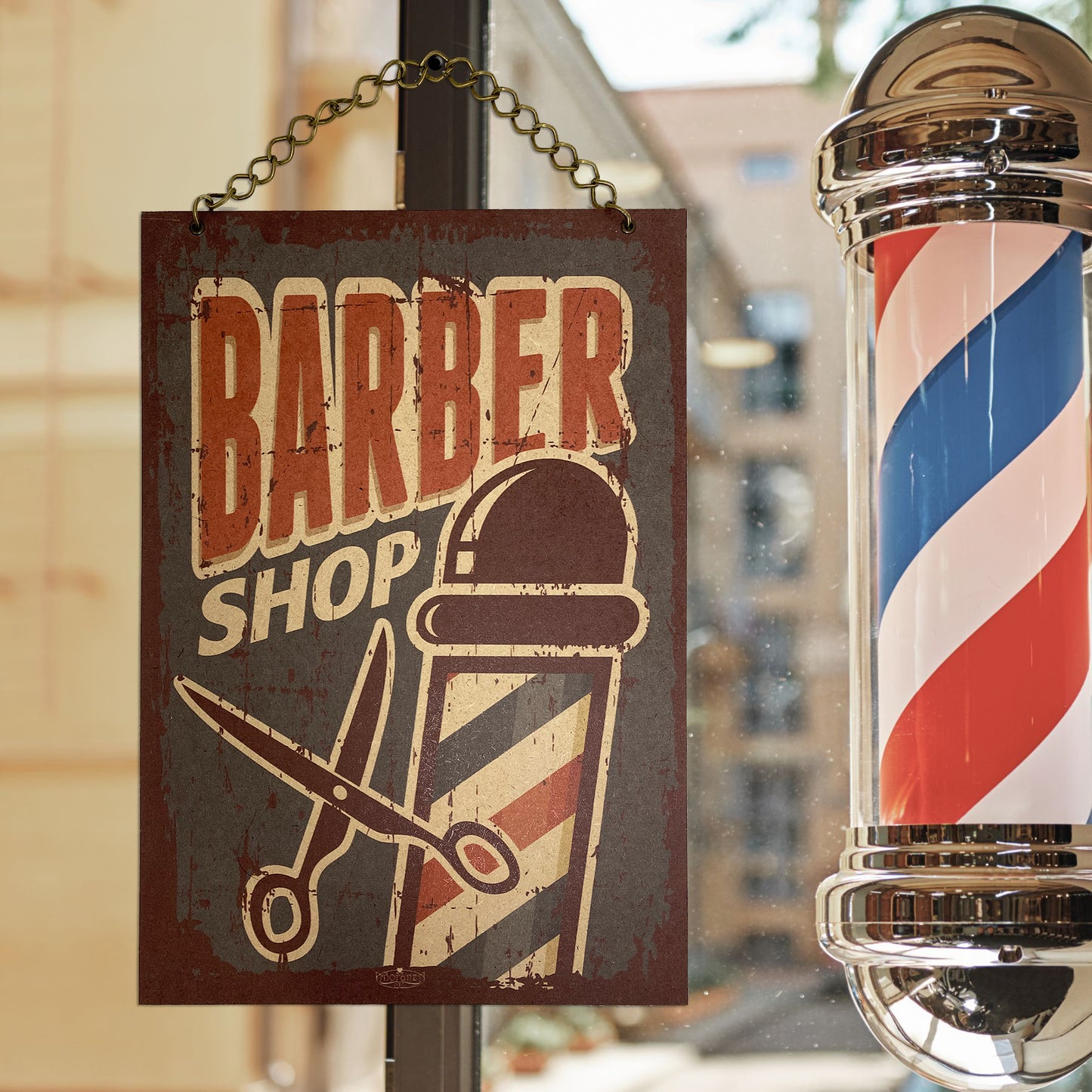 Decoración para peluqueria barberia | 28x40cm