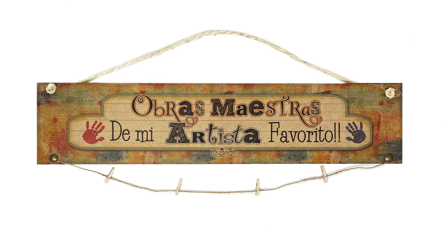 Porta dibujos | Mi artista favorito | Para que cuelgues los dibujos de tu pequeño en un lugar especial
