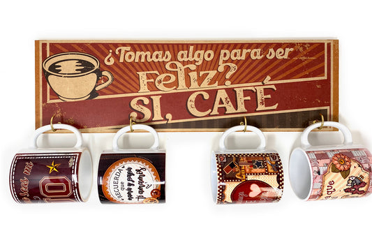 Porta Tazas Tomas algo para ser Feliz?